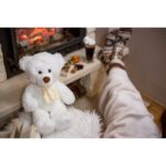 Plush teddy bear | Monty White - Image 2