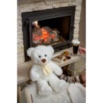 Plush teddy bear | Monty White - Image 4