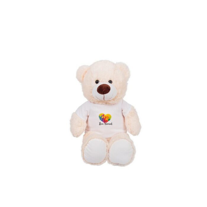 axpol-HE332-0-HE332-02_ILG01.jpg Plush teddy bear | Bernie Cream - Image 1