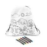 Drawstring bag for colouring, crayons | Brody
