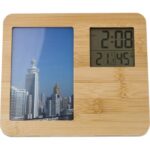 Bamboo weather station, photo frame - Image 2