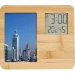 Bamboo weather station, photo frame - Image 3