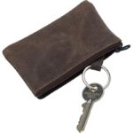 Leather key wallet, coin purse, keyring - Image 4