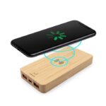 Bamboo wireless power bank 8000 mAh B'RIGHT, wireless charger 15W | Benson - Image 4