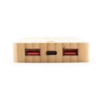 Bamboo wireless power bank 8000 mAh B'RIGHT, wireless charger 15W | Benson - Image 5