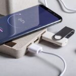 Wheat straw wireless charger 5W, USB hub 2.0, pen holder, phone stand - Image 5