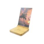 Bamboo wireless charger 10W, photo frame | Finneas - Image 4