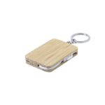 Charging cable, bamboo keyring - Image 2