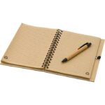 Bamboo notebook A5 with ball pen