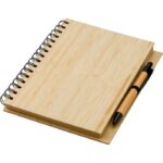 Bamboo notebook A5 with ball pen - Image 2