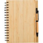 Bamboo notebook A5 with ball pen - Image 3