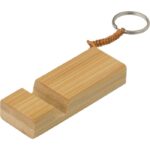 Bamboo keyring, phone stand