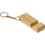Bamboo keyring, phone stand - Image 2