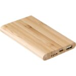 Bamboo power bank 4000 mAh - Image 2