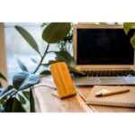 Bamboo wireless charger 10W B'RIGHT, phone stand | Wilder - Image 3