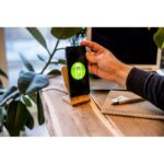 Bamboo wireless charger 10W B'RIGHT, phone stand | Wilder - Image 4