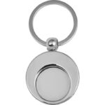 Keyring with shopping cart coin