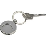 Keyring with shopping cart coin - Image 3