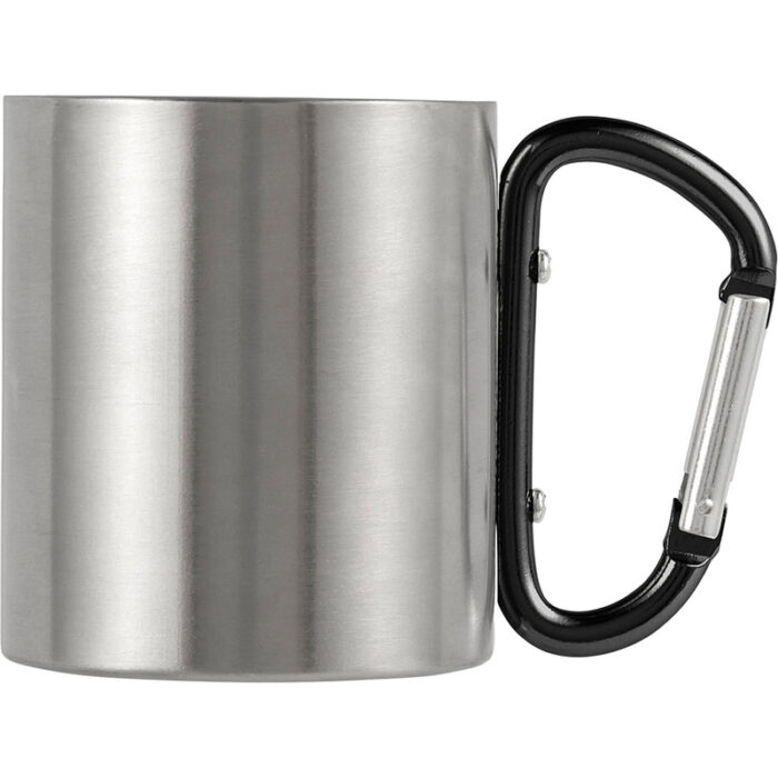 axpol-V0646-0-V0646-03_AAB01.jpg Metal mug 185 ml with carabiner clip - Image 1