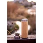 Bamboo thermos 350 ml with sieve stopping dregs | Christian - Image 4