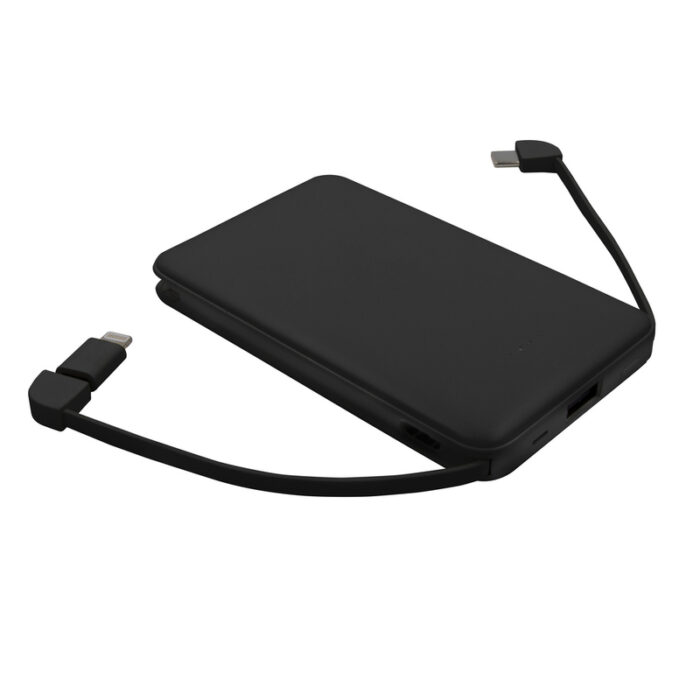 axpol-V0905-0-V0905-03_AAA01.jpg Power bank 5000 mAh with integrated cables, adapter included | Presley - Image 1
