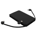 Power bank 5000 mAh with integrated cables, adapter included | Presley - Image 3