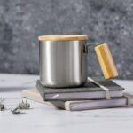 Recycled stainless steel thermo mug 330 ml