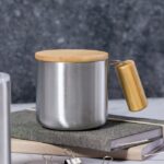 Recycled stainless steel thermo mug 330 ml - Image 2