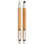 Bamboo writing set, ball pen with touch pen and mechanical pencil - Image 2
