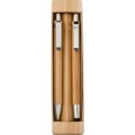 Bamboo writing set, ball pen with touch pen and mechanical pencil - Image 3