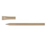 Rolled paper ball pen with cap | Brittany