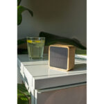 Bamboo wireless speaker 3W B'RIGHT, solar panel | Androwe - Image 2