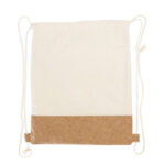 Cotton drawstring bag with cork element | Rontay - Image 5