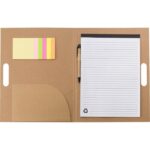 Conference folder approx. A4 with notebook, sticky notes and ball pen