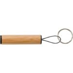 Bamboo keyring, LED light - Image 2