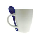 Ceramic mug 300 ml with spoon - Image 3