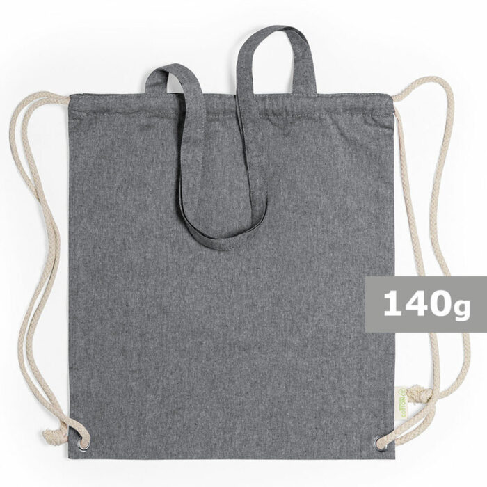 axpol-V6792-0-V6792-03_AAA00.jpg Recycled cotton bag 2 in 1, drawstring bag and shopping bag - Image 1