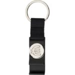 Keyring with shopping cart coin, bottle opener