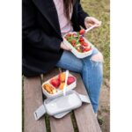 Lunch boxes 2 in 1, 2x700 ml, cutlery | Cash - Image 2