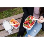 Lunch boxes 2 in 1, 2x700 ml, cutlery | Cash - Image 3