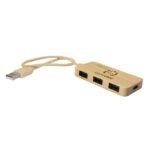 Bamboo USB and USB-C hub B'RIGHT | Kenzie - Image 3