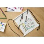 Drawstring bag for colouring, crayons | Rosemary - Image 4