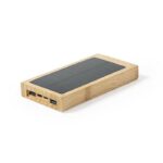 Bamboo wireless power bank 10000 mAh, wireless charger 5W, solar charger - Image 2