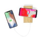Bamboo wireless power bank 10000 mAh, wireless charger 5W, solar charger - Image 3