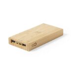 Bamboo wireless power bank 10000 mAh, wireless charger 5W, solar charger - Image 4