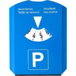 Parking disc and ice scraper with tokens