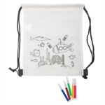 Drawstring bag for colouring, felt tip pens | Franklin - Image 5