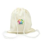 Cotton drawstring bag | Trey - Image 5