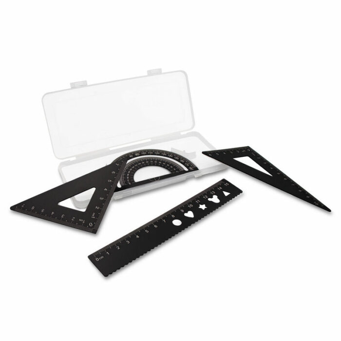 axpol-VA054-0-VA054-03_AAA01.jpg School set, ruler, 2 set squares and protractor | Kaulana - Image 1