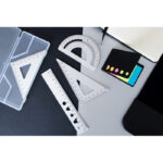 School set, ruler, 2 set squares and protractor | Kaulana - Image 2